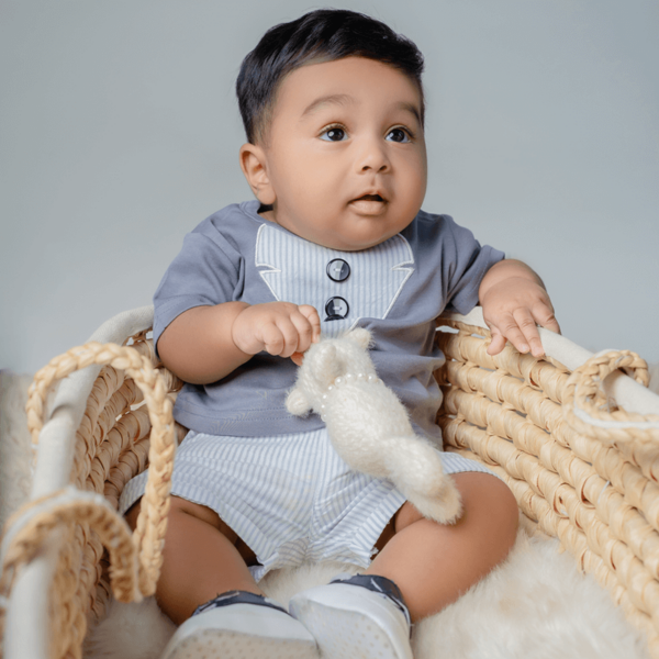 Olise – Soft & Stylish Baby Boy Outfit